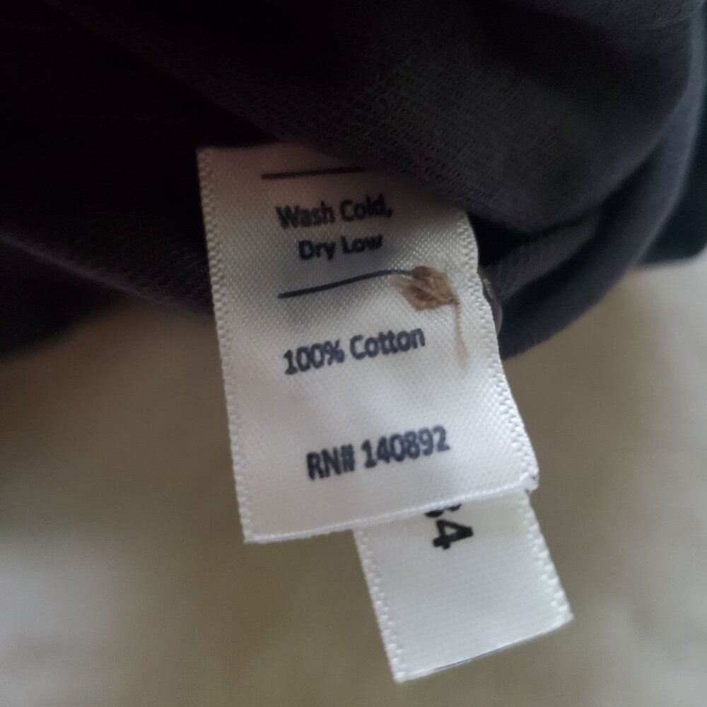Marine Layer Aria LS Relaxed Embroidered Shirt faded black sz medium button down - Picture 8 of 16